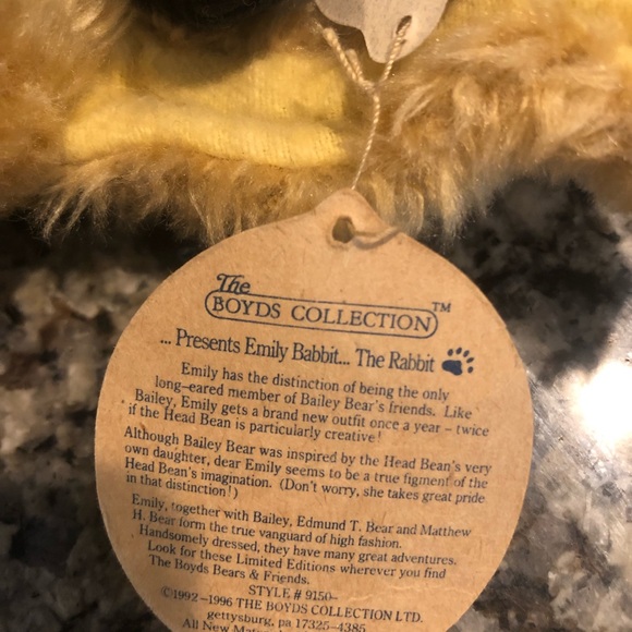 Boyd’s Bears “Emily the Babbit…The Rabbit” - Picture 4 of 4